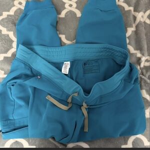 Figs 2 Pair  Light Blue  Aqua Blue Scrub Pants